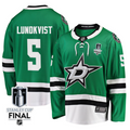 Nils Lundkvist 5 Dallas Stars 2025 STANLEY CUP Final Patch Home Men Jersey Black