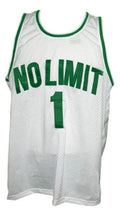 No Limit Basketball Jersey #1 Sewn White