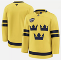 No Name Jersey Sweden Yellow 2025 4 Nations Face-Off Stitched
