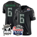 Noah Whittington Jersey #6 Oregon Ducks Mummy Duck 2026 Peach Bowl Black