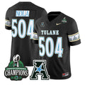 Nola Jersey #504 Tulane Green Wave City Edition 2025 AAC Champions