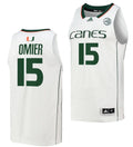Norchad Omier Jersey Miami Hurricanes College Basketball White #15
