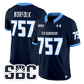 Norfolk Jersey #757 Old Dominion Monarchs 2025 Vapor Limited Stitched Navy