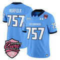 Norfolk Jersey #757 Old Dominion Monarchs 2025 Cure Bowl Stitched