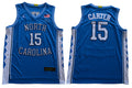 North Carolina Tar Heels #15 Carter NCAA Basketball Jersey Blue