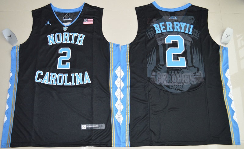 North Carolina Tar Heels #2 Joel Berry II NCAA Basketball Jersey Black