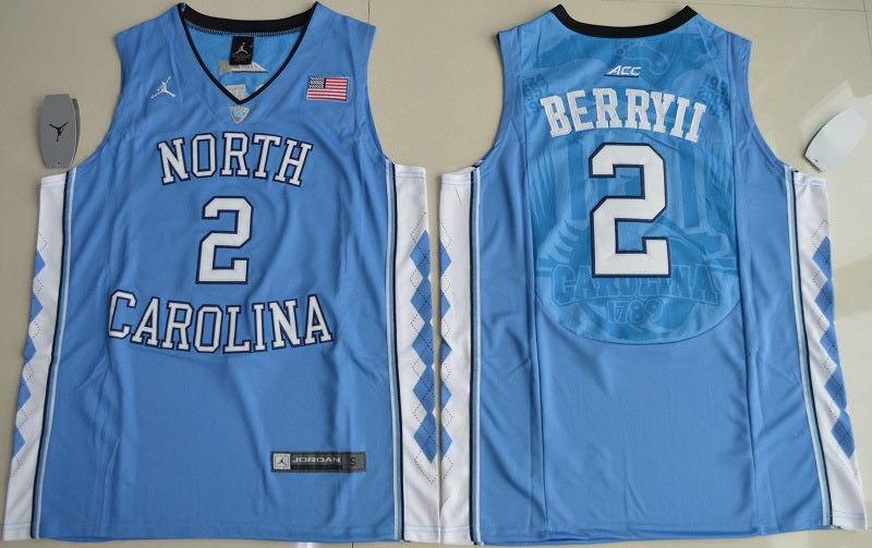 North Carolina Tar Heels #2 Joel Berry II NCAA Basketball Jersey Blue