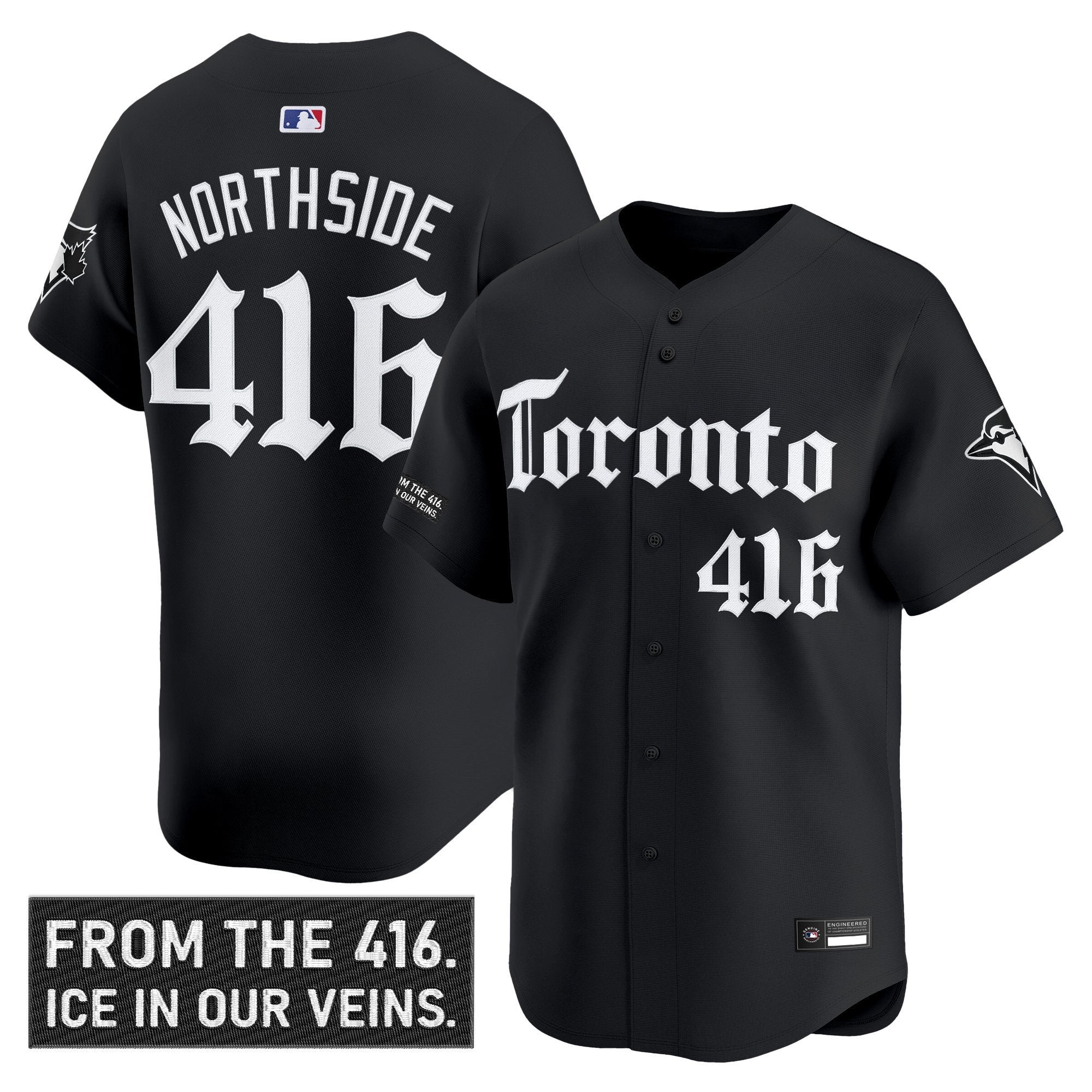 NorthSide Jersey #416 Toronto Blue Jays Gothic North Edition Stitched