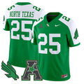 North Texas Jersey #25 North Texas Mean Green 2025 Vapor Stitched Green Alter