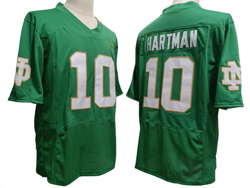 Notre Dame Fighting Irish #10 Sam Hartman Vapor F.U.S.E. Limited Jersey Green