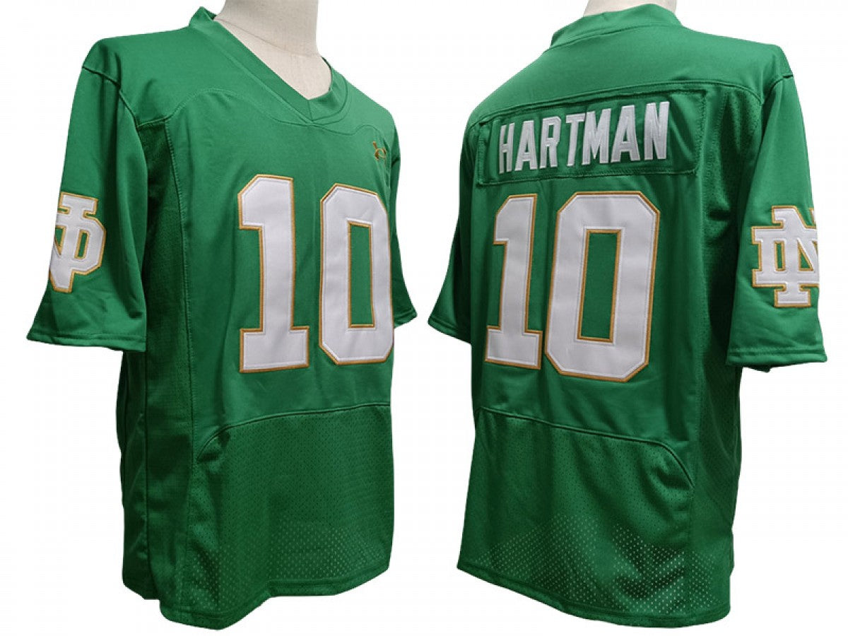 Notre Dame Fighting Irish #10 Sam Hartman Vapor F.U.S.E. Limited Jersey Green