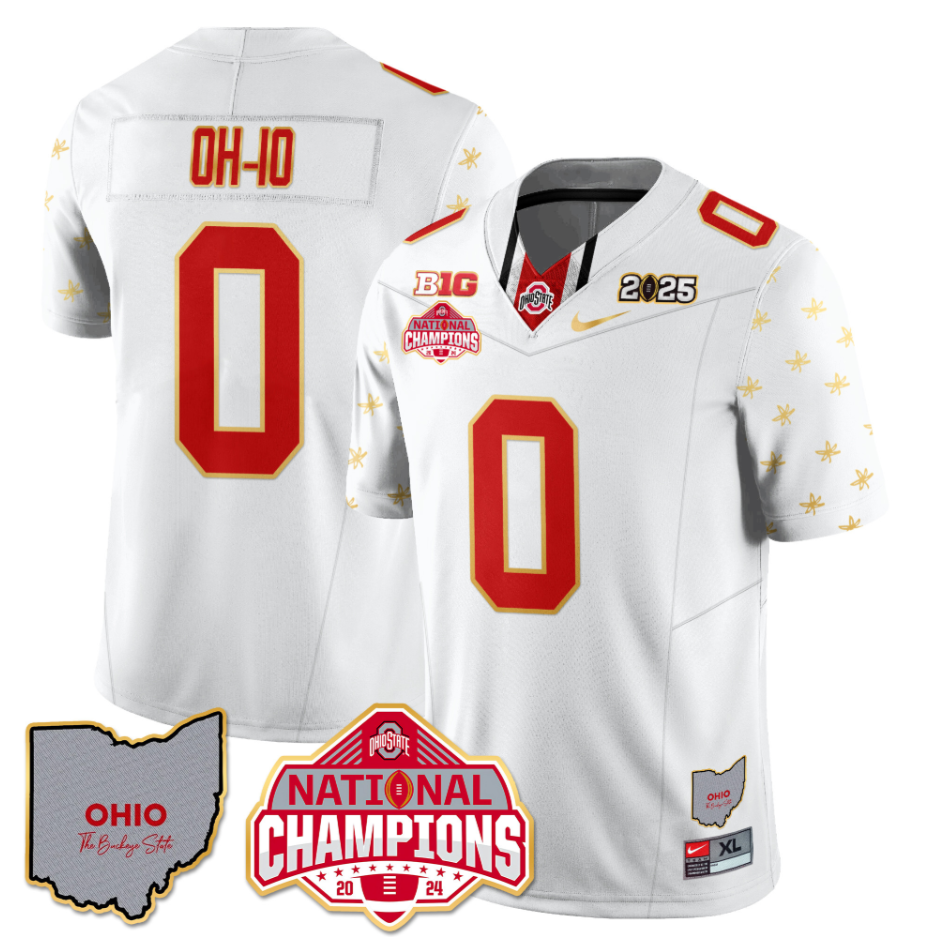 OH-IO Jersey #0 Ohio State National Champions 2025 Patch