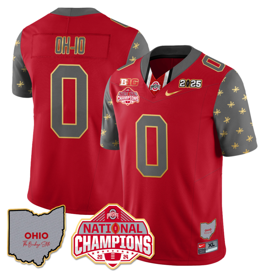 OH-IO Jersey #0 Ohio State National Champions 2025 Patch