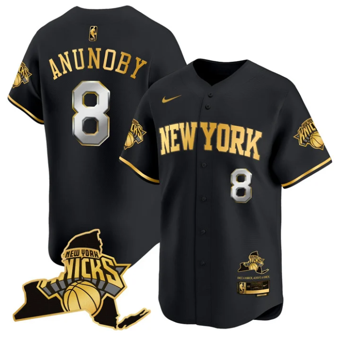 OG Anunoby Jersey #8 New York Knicks Vapor Baseball Stitched