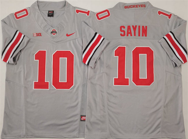 Ohio State Buckeyes #10 Julian Sayin Jersey 2025 F.U.S.E. Football Stitched