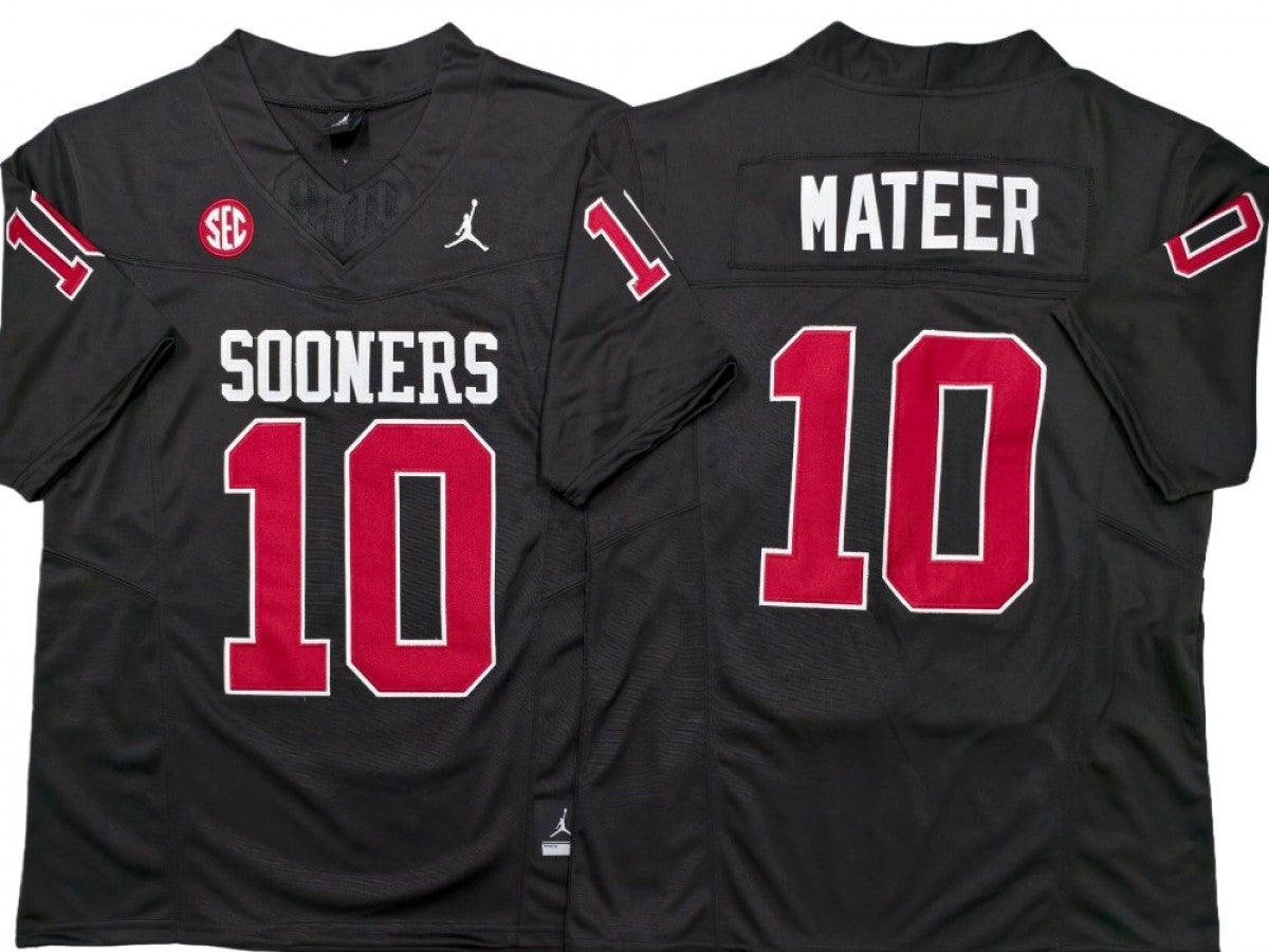 Oklahoma Sooners #10 John Mateer Vapor F.U.S.E. Limited Jersey Red
