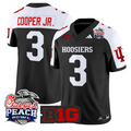 Omar Cooper Jr Jersey #3 Indiana Hoosiers 2026 Peach Bowl Patch Stitched