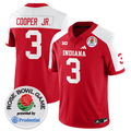 Omar Cooper Jr Jersey #3 Indiana Hoosiers Vapor Rose Bowl Patch Stitched