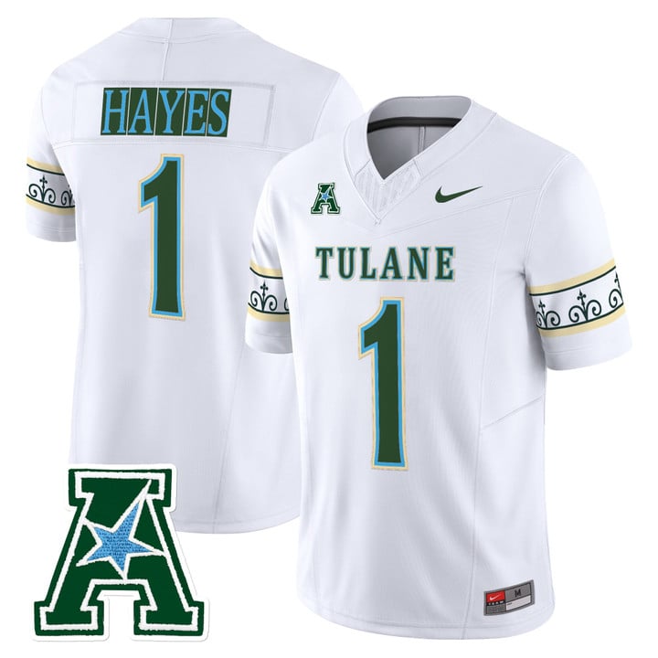 Omari Hayes Jersey #1 Tulane Green Wave 2025 City Edition Stitched