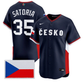 Ondřej Satoria Jersey #35 Team Czechia 2026 World Baseball Stitched