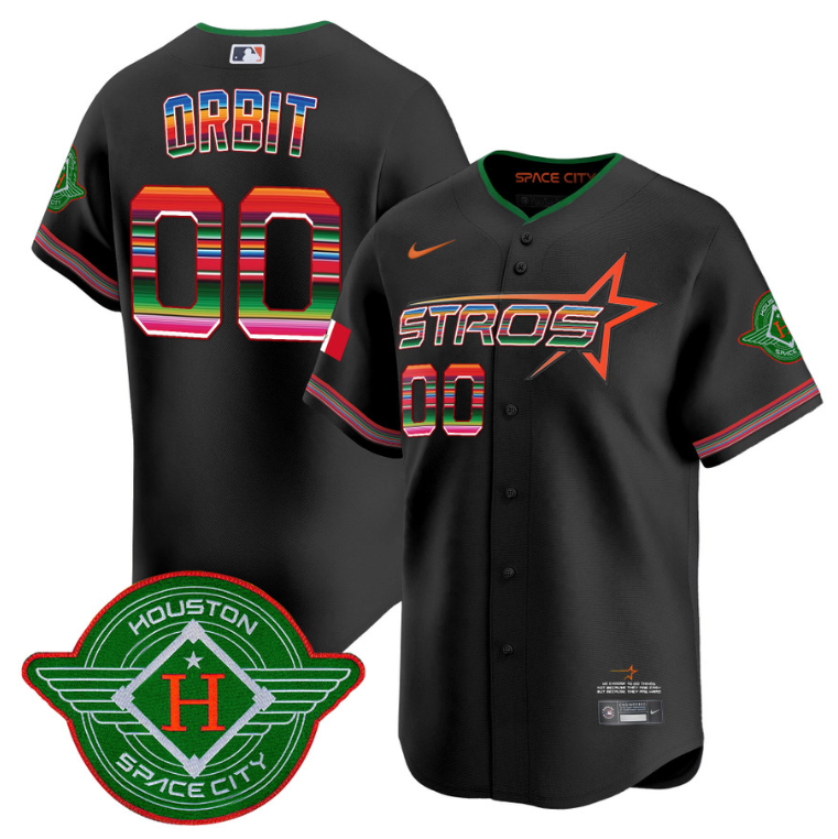 Orbit Jersey #00 Astros 2025 City Connect Mexico Vapor Premier Limited Stitched