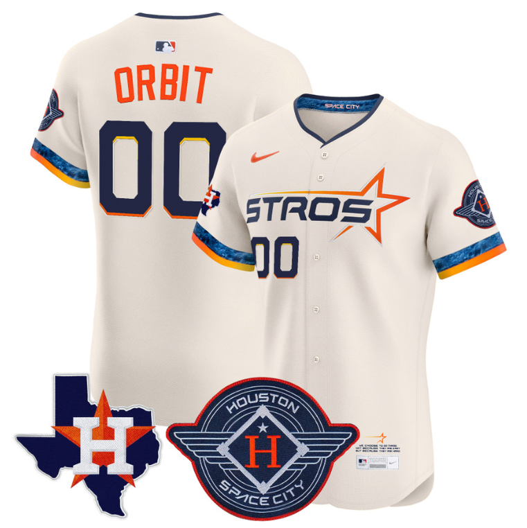 Orbit Jersey #00 Astros 2025 City Connect Mexico Vapor Premier Limited Stitched