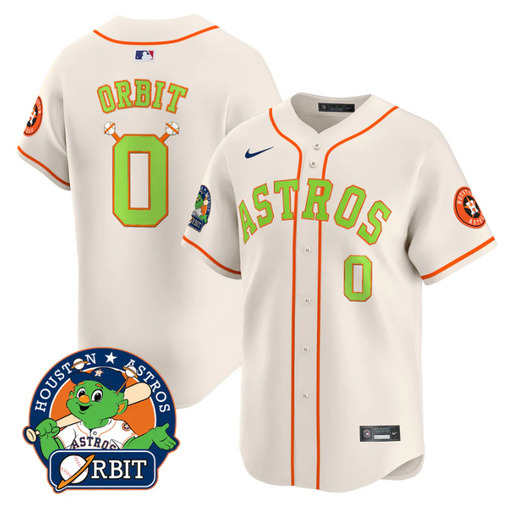 Orbit Jersey #0 Astros Orbit Patch Vapor Premier Limited V2 Stitched