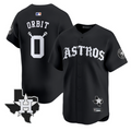 Orbit Jersey #0 Houston Astros Old English Edition Stitched