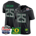 Oregon Jersey #25 Oregon Ducks 2026 Peach Bowl Oregon State Stitched Black