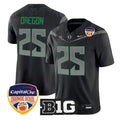 Oregon Jersey #25 Oregon Ducks 2026 Orange Bowl Patch Limited Stitched