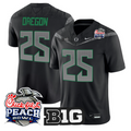 Oregon Jersey #25 Oregon Ducks 2026 Peach Bowl Patch Limited Stitched