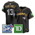 Orelvis Martinez #13 Toronto Blue Jays Black Jersey - All Stitched