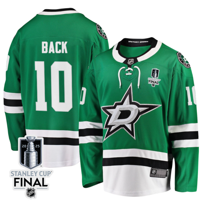 Oskar Back 10 Dallas Stars 2025 STANLEY CUP Final Patch Home Men Jersey Black
