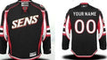 Ottawa Senators Customized Black Third Jersey Stitched