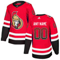 Ottawa Senators Red Customized Drift Fashion Jersey Stitched