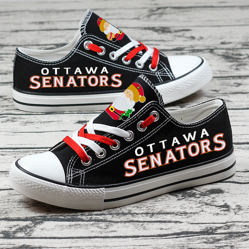 Ottawa Senators Low Top Canvas Sport Sneakers Shoes For Men Women Fans