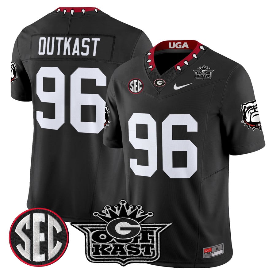 OutKast Jersey #96 Outkast x Georgia Bulldogs Vapor Limited Stitched