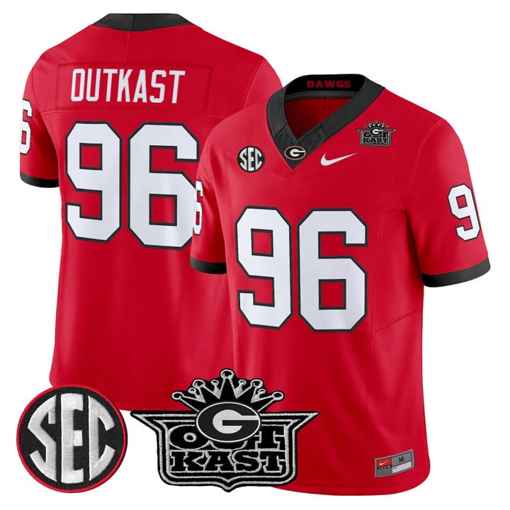 OutKast Jersey #96 Outkast x Georgia Bulldogs Vapor Limited Stitched