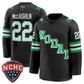 Owen McLaughlin Jersey #22 North Dakota Fighting Hawks 2025-26 Green Limited