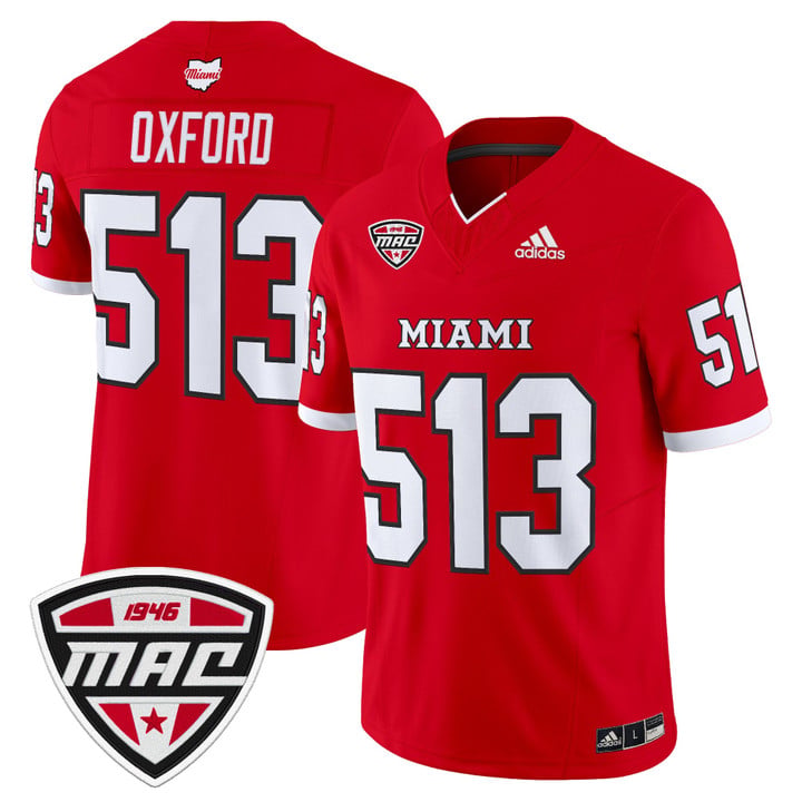 Oxford Jersey #513 Miami OH RedHawks 2025 Vapor Limited Stitched
