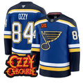 Ozzy Osbourne Jersey #84 St. Louis Blues Ozzy Osbourne Patch Stitched