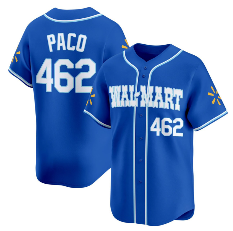 PACO #462 WAL-MART Baseball Jersey - All Stitched