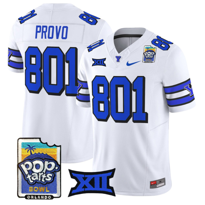 Provo Jersey #801 BYU Cougars 2025 Pop-Tarts Patch Limited Stitched