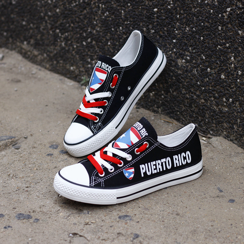 PUERTO RICO Canvas Sneakers Shoes For Men Women Fans