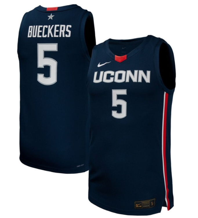 Paige Bueckers UConn Huskies Navy Basketball Jersey Stitched