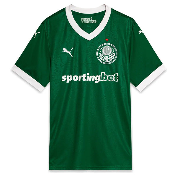 Palmeiras ESTEVAO 41 Home 2025-26 Jersey – Green
