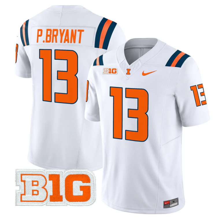 Pat Bryant Jersey #13 Illinois Fighting Illini 2025 Vapor Stitched