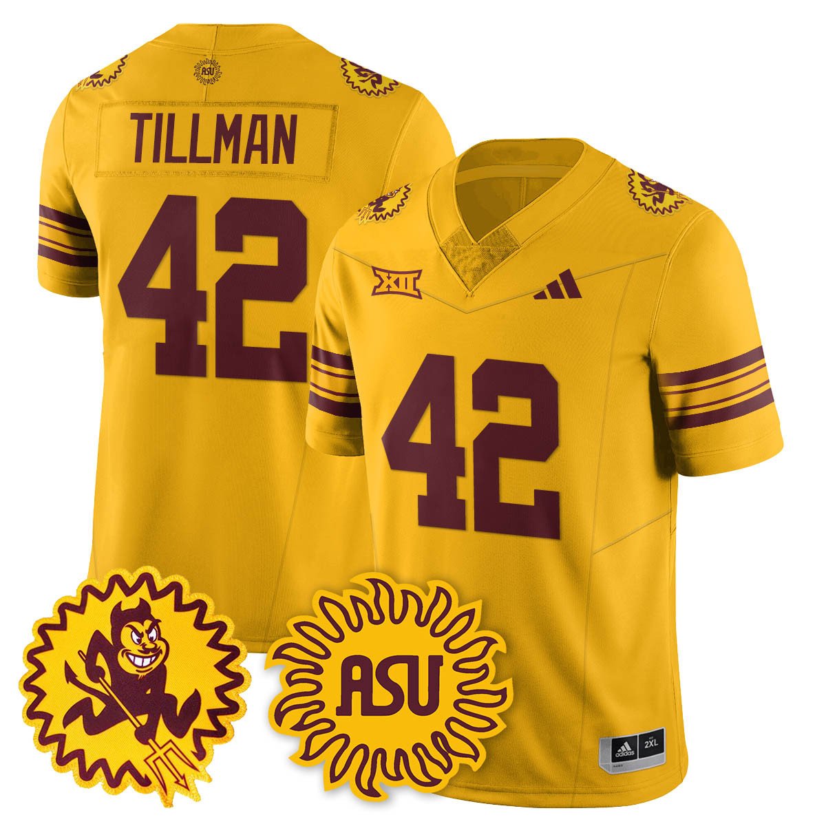 Pat Tillman Jersey #42 Arizona State Sun Devils 1975 Throwback Stitched