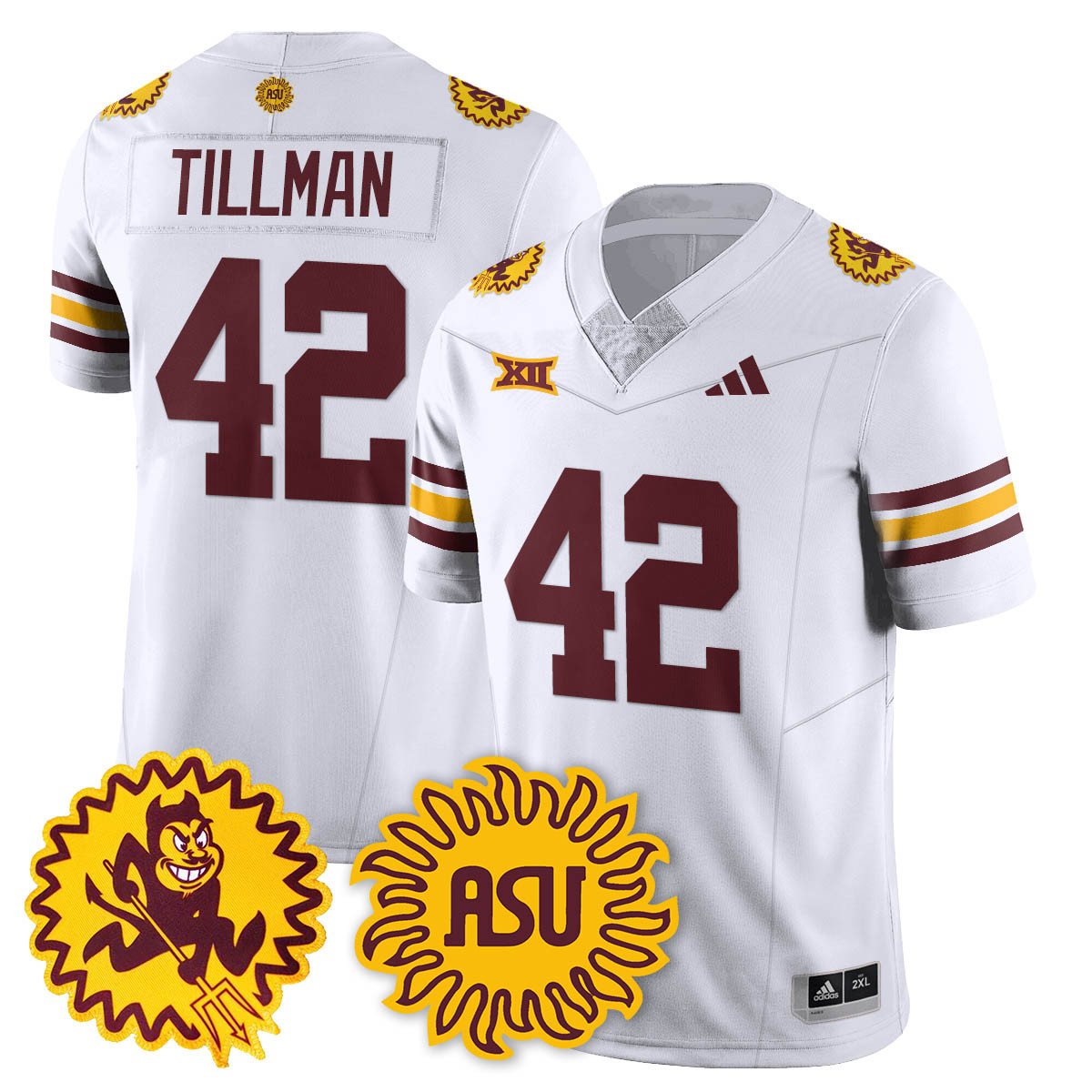 Pat Tillman Jersey #42 Arizona State Sun Devils 1975 Throwback Stitched