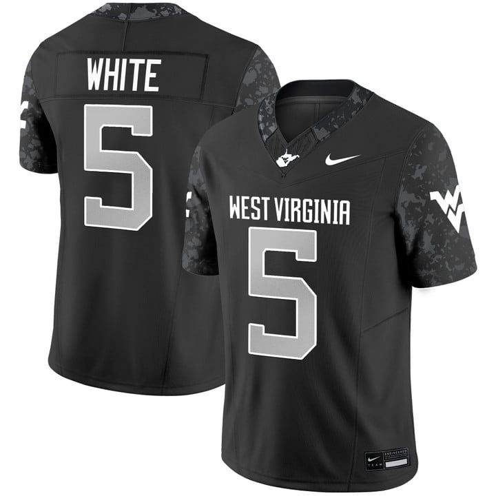 Pat White Jersey #5 West Virginia Mountaineers 2025 Limited Stitched
